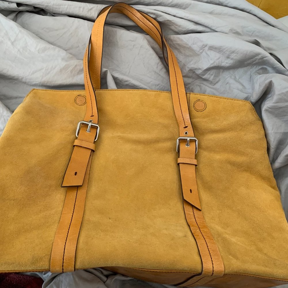 Mustard suede should bag